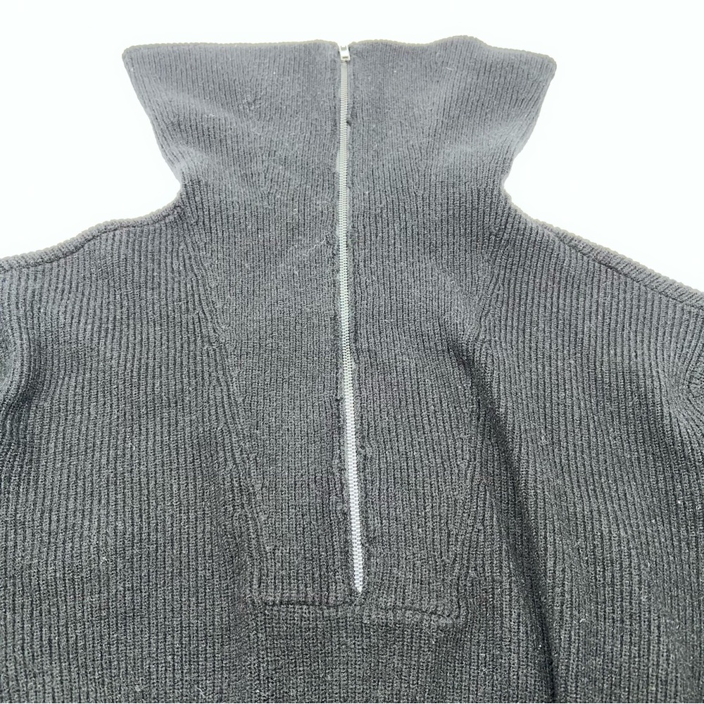 Torrid Black w/White Stripes on the Cowl Neck of the Sweater- Size 1X - Picture 8 of 10